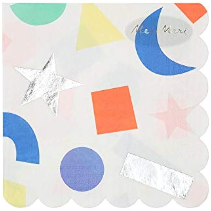 SILVER GEOMETRIC LARGE NAPKINS - Image 2